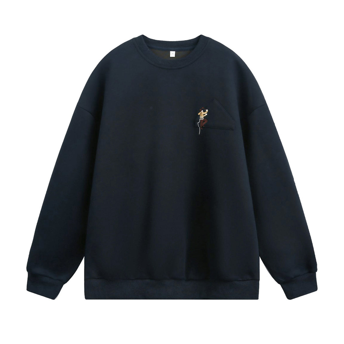 The Quiet Thread Embroidered Round Neck Sweatshirt