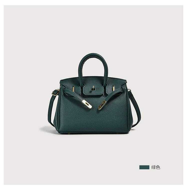 Classic Women’s PU Leather Tote Bag – Luxury Vegan Top Handle Handbag