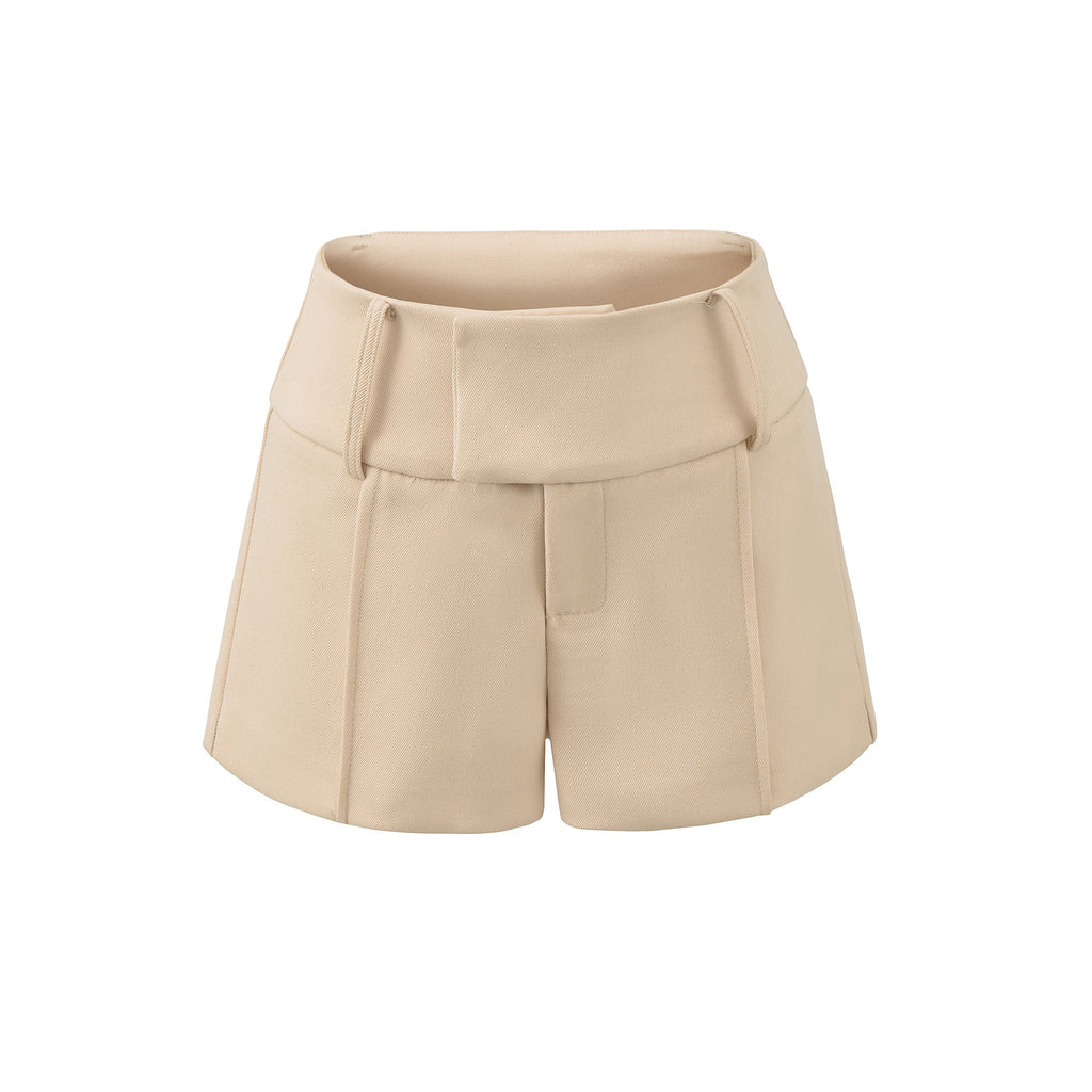 A-Line Slim Fit Tie-Up Shorts
