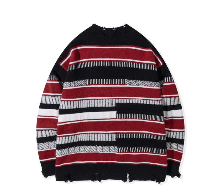The Monochrome Block Striped Sweater