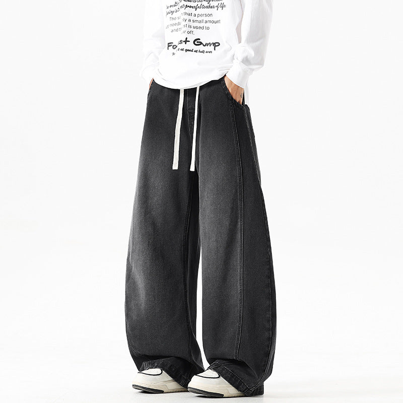 The Midnight Avenue Drawstring Wide Leg Jeans