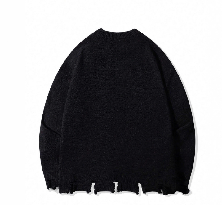 The Midnight Script Letter Print Sweater