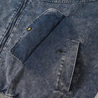 The Faded Block Fake Two-Piece Hooded Jacket