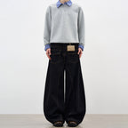 The Noir Avenue Wide Leg Denim Pants