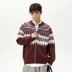 The Ember Row Stand Collar Cardigan