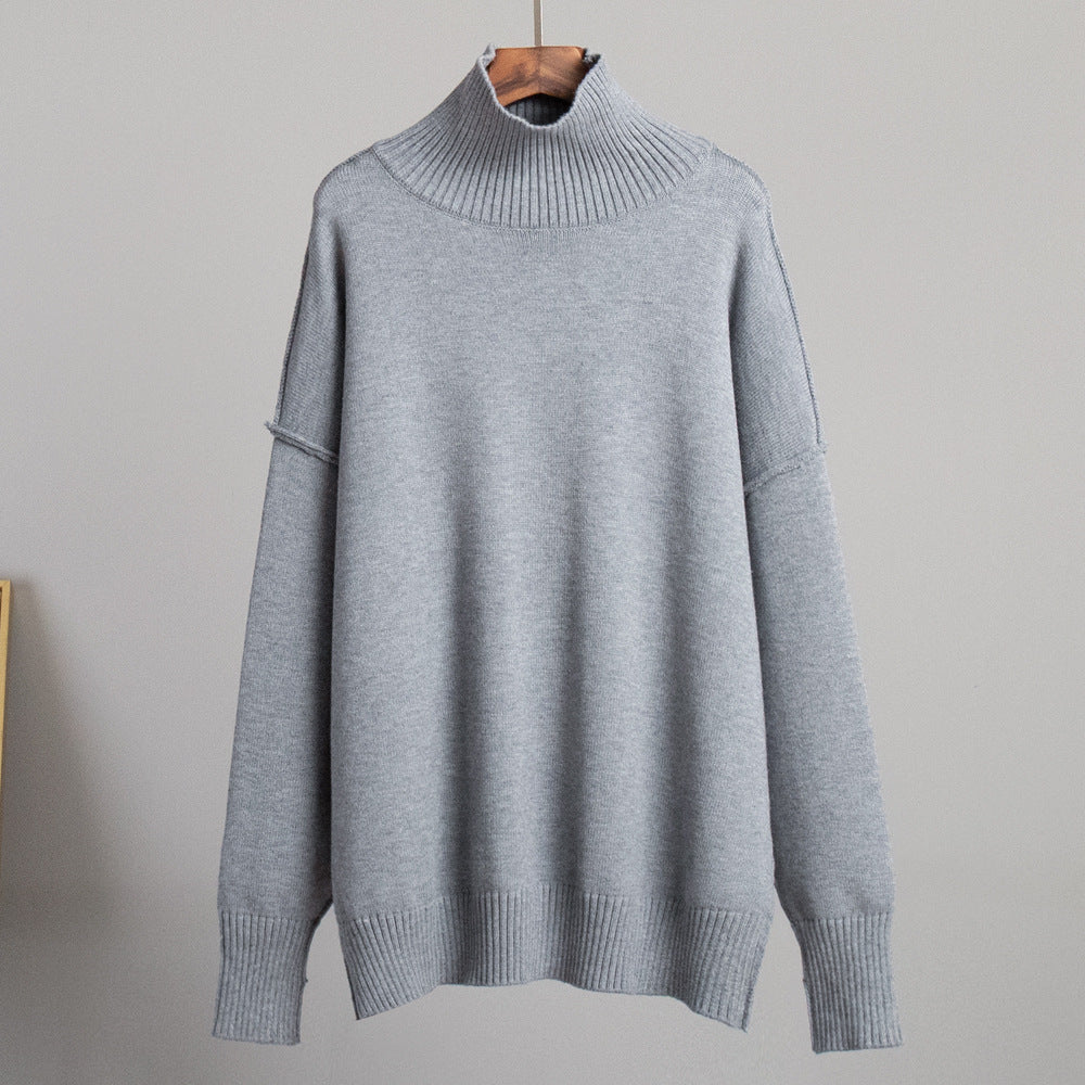 The Ivory Frost High Neck Sweater