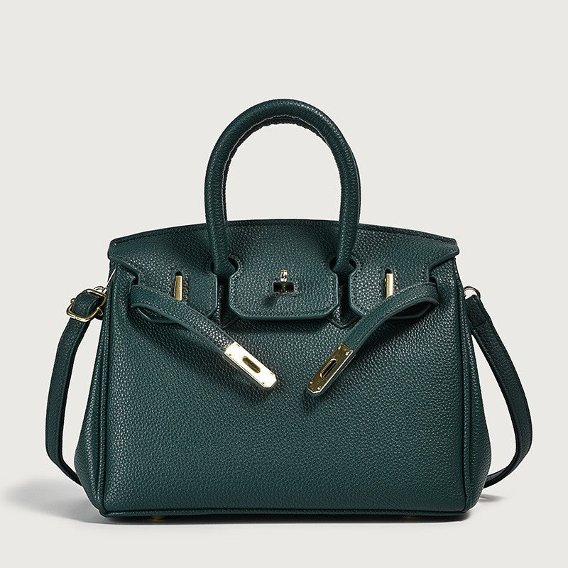 Classic Women’s PU Leather Tote Bag – Luxury Vegan Top Handle Handbag