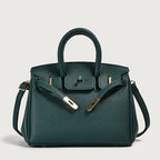 Classic Women’s PU Leather Tote Bag – Luxury Vegan Top Handle Handbag