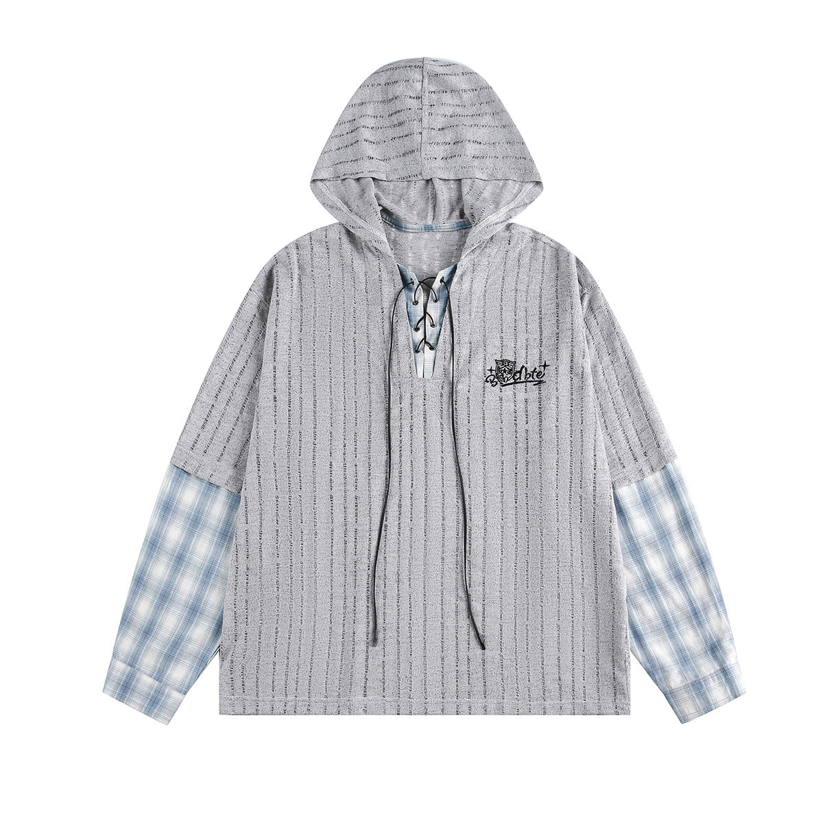 The Lattice Layer Crochet Hooded Sweatshirt