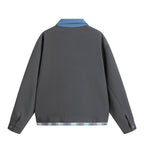 The Slate Layer Color Block Zip Jacket