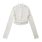 The Cocoa Drift Mock Neck Top