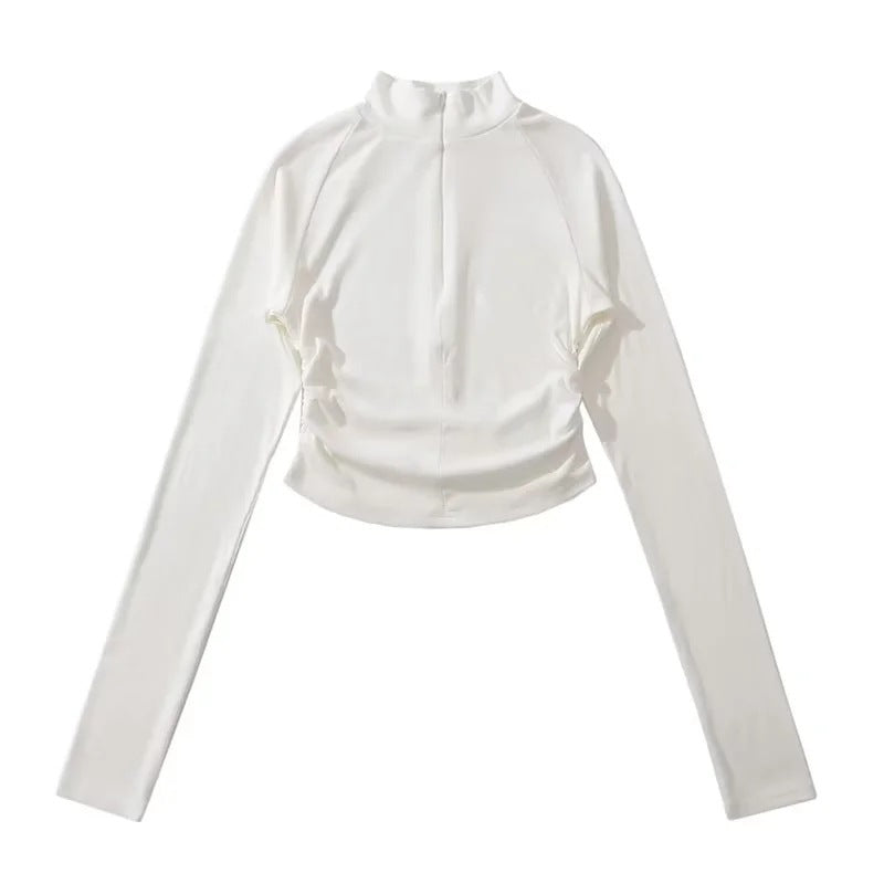 The Cocoa Drift Mock Neck Top