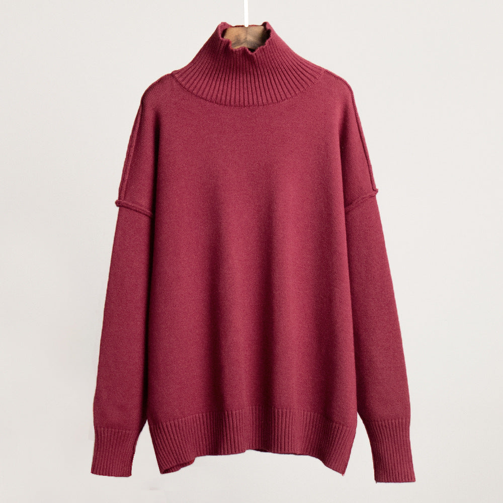 The Ivory Frost High Neck Sweater