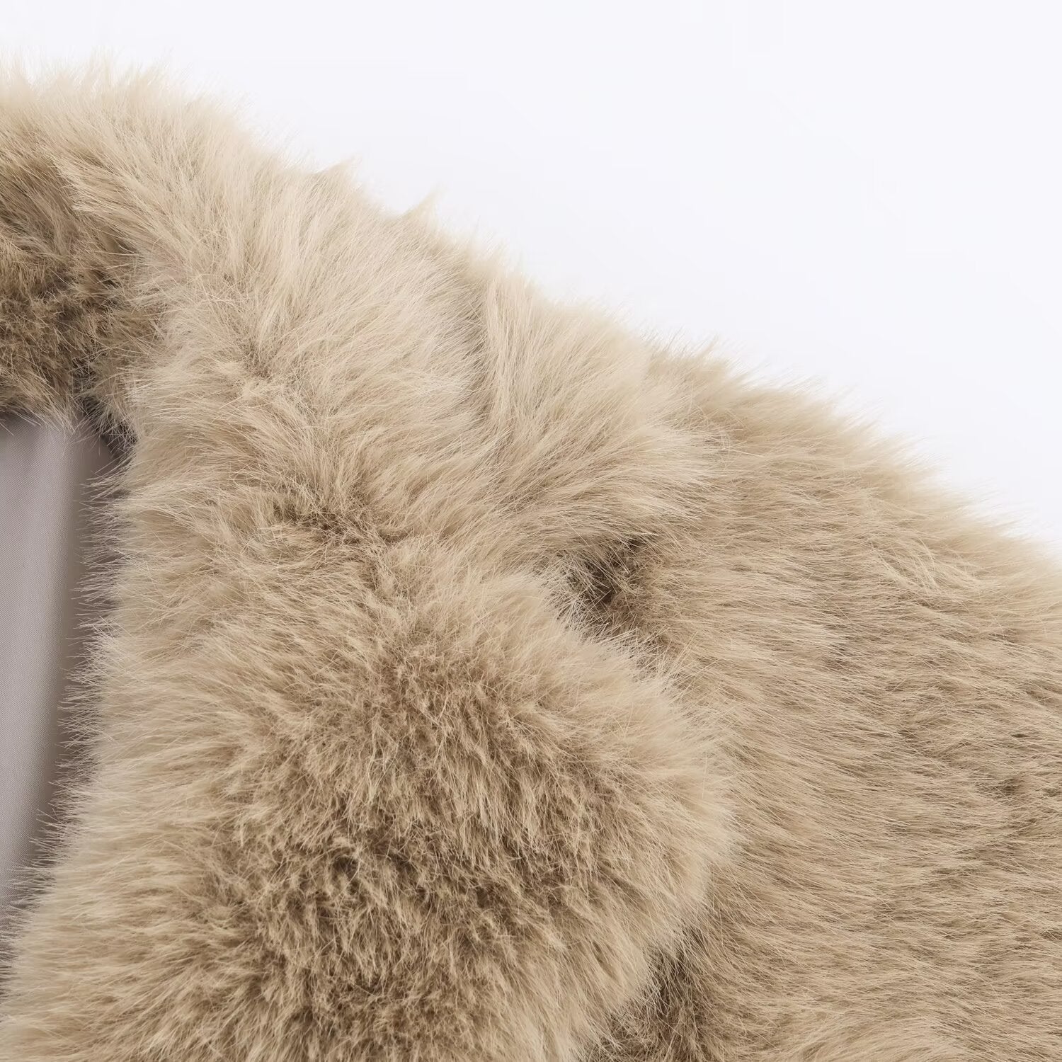 Cozy Turn-Down Collar Fur Jacket