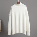 The Ivory Frost High Neck Sweater
