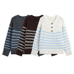 The Birch Lane Striped Knit Sweater