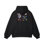 The Wild Doodle Cartoon Animal Zip Hoodie