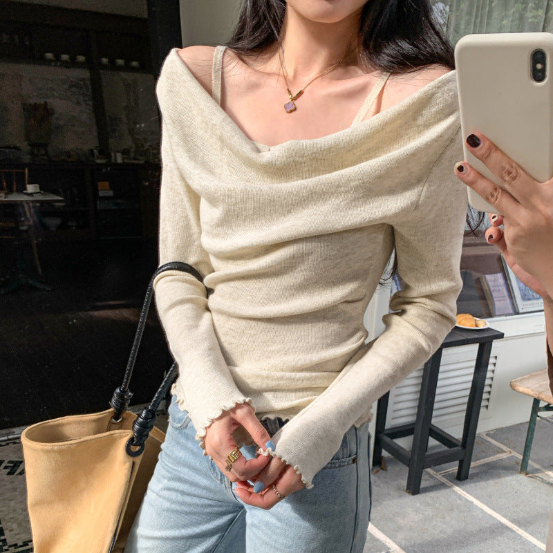 Off-Shoulder Knit Top