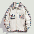 The Harajuku Mosaic Oversized Varsity Jacket