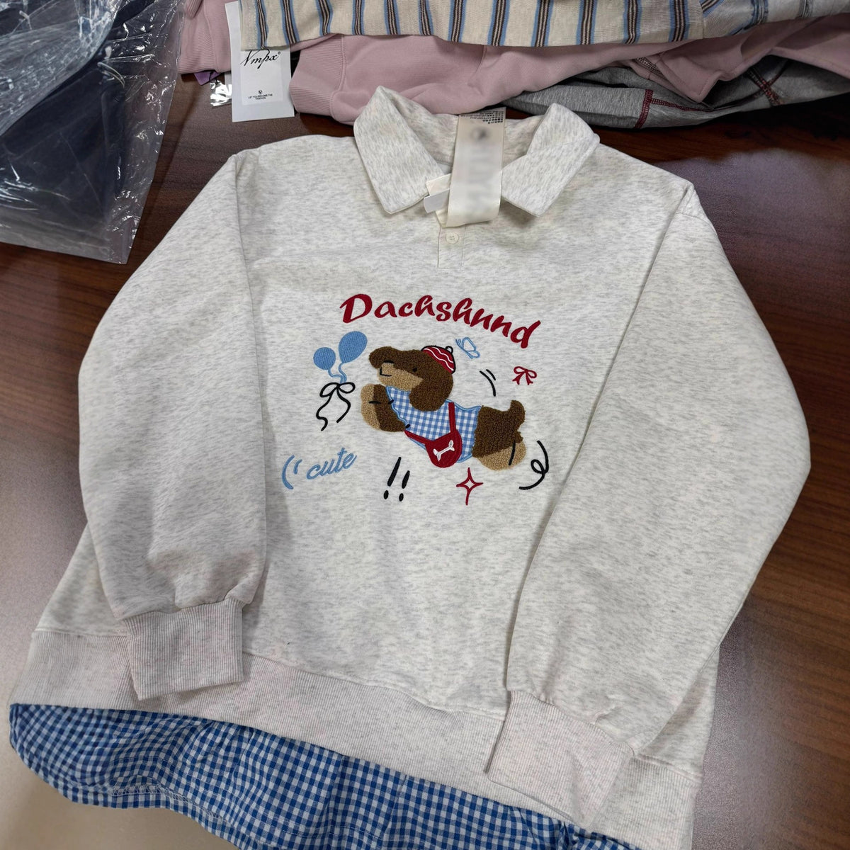 The Stitch & Layer Two-Piece Look Polo Sweatshirt