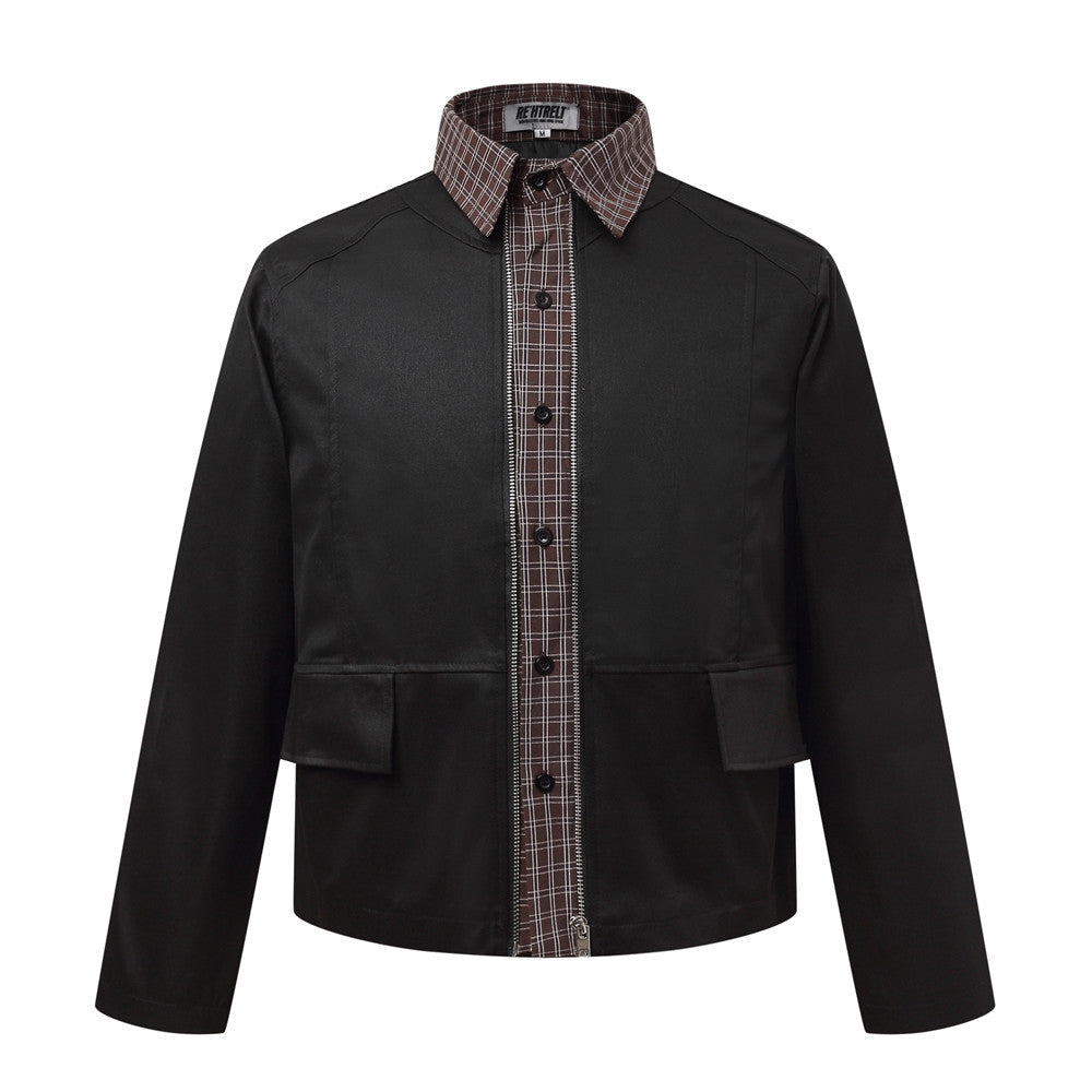 The Layer Block Lapel Jacket