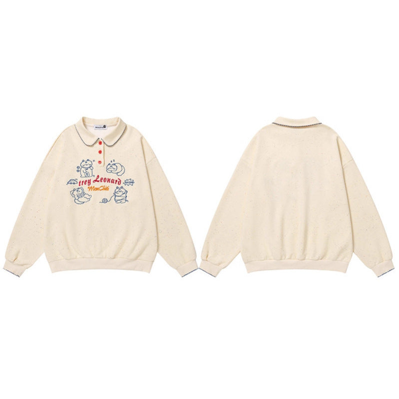 The Sunbeam Embroidered Polo Sweatshirt