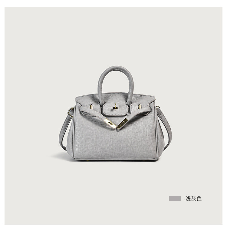 Classic Women’s PU Leather Tote Bag – Luxury Vegan Top Handle Handbag