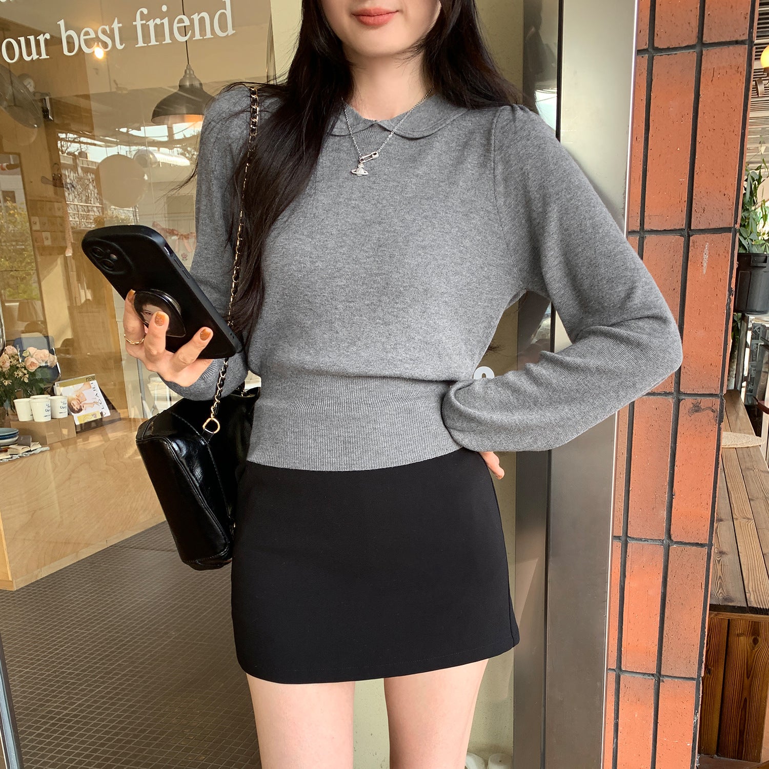 The Sakura Collar Top