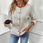 The Cloud Stitch Color Block Cardigan