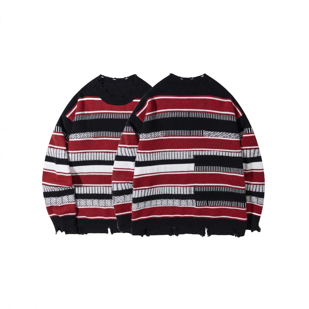 The Monochrome Block Striped Sweater