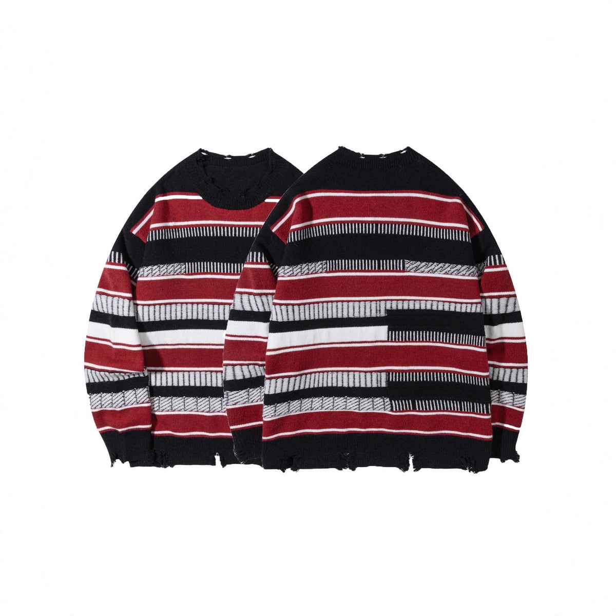 The Monochrome Block Striped Sweater