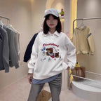 The Stitch & Layer Two-Piece Look Polo Sweatshirt