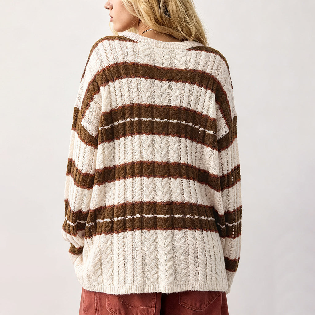 The Regatta Stripe Crew Neck Sweater
