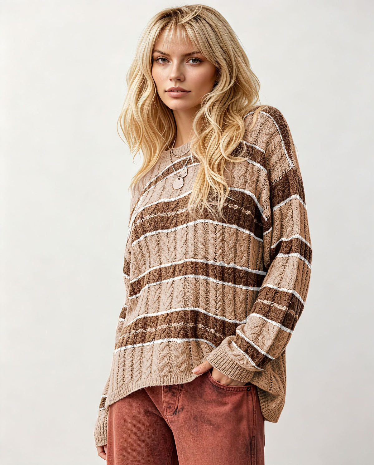 The Regatta Stripe Crew Neck Sweater