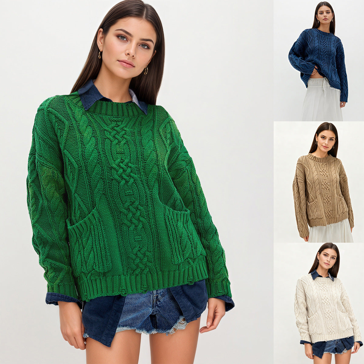 The Meadow Mist Round Neck Sweater