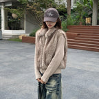 The Geo Knit Panel Padded Jacket