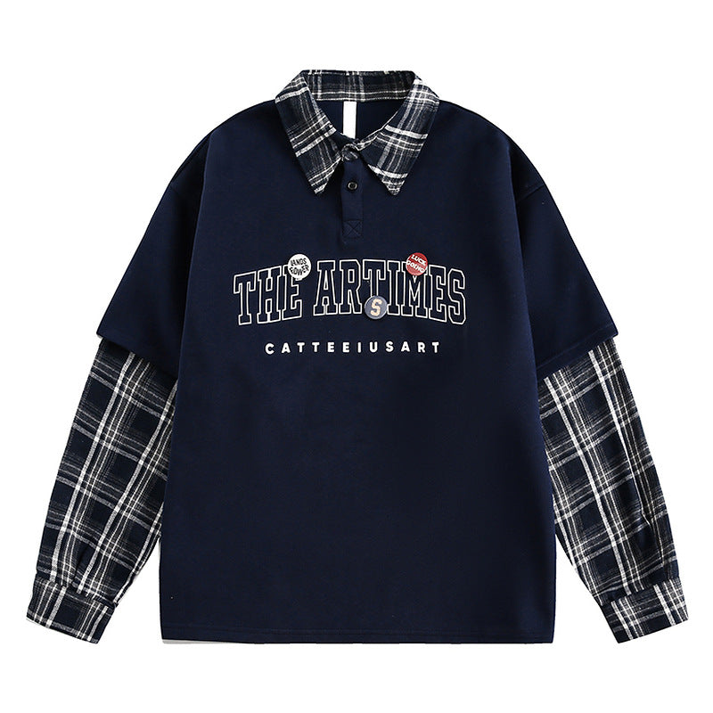 Men's Polo Collar Sweatshirt