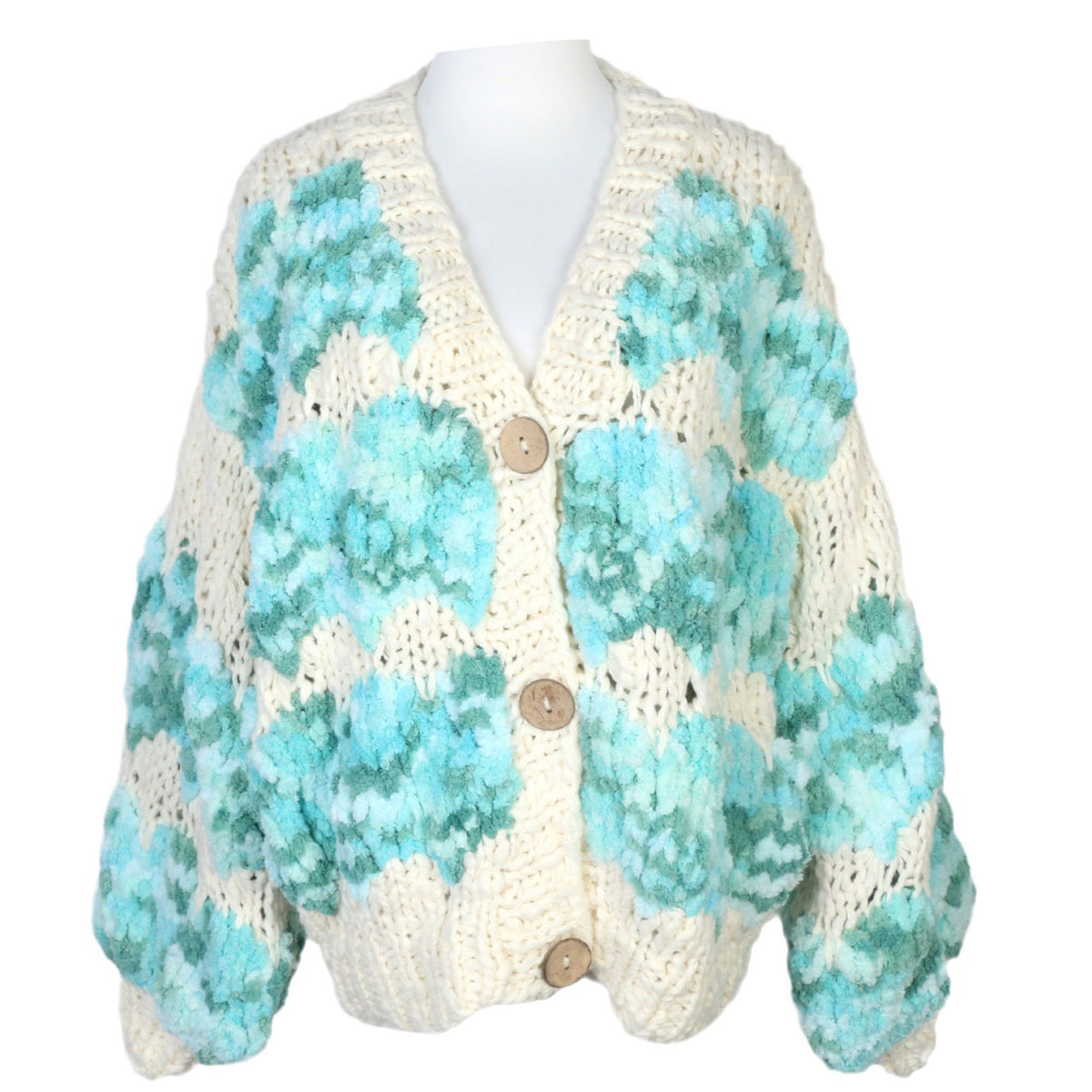 The Fern Gradient V-Neck Knit Cardigan