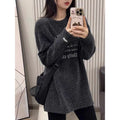 The Midnight Plush Velvet Crewneck Sweatshirt