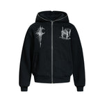 The Vintage Mosaic Patchwork Zip Hoodie