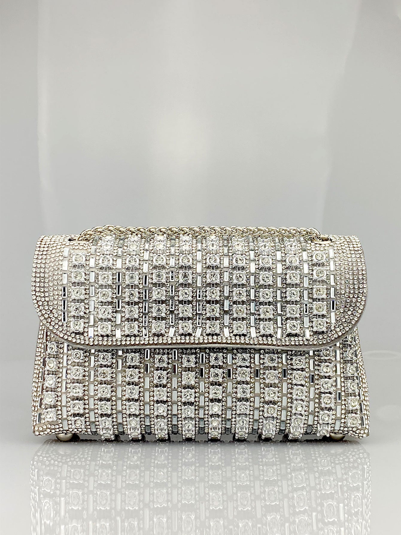 Cheongsam Style Rhinestone Clutch