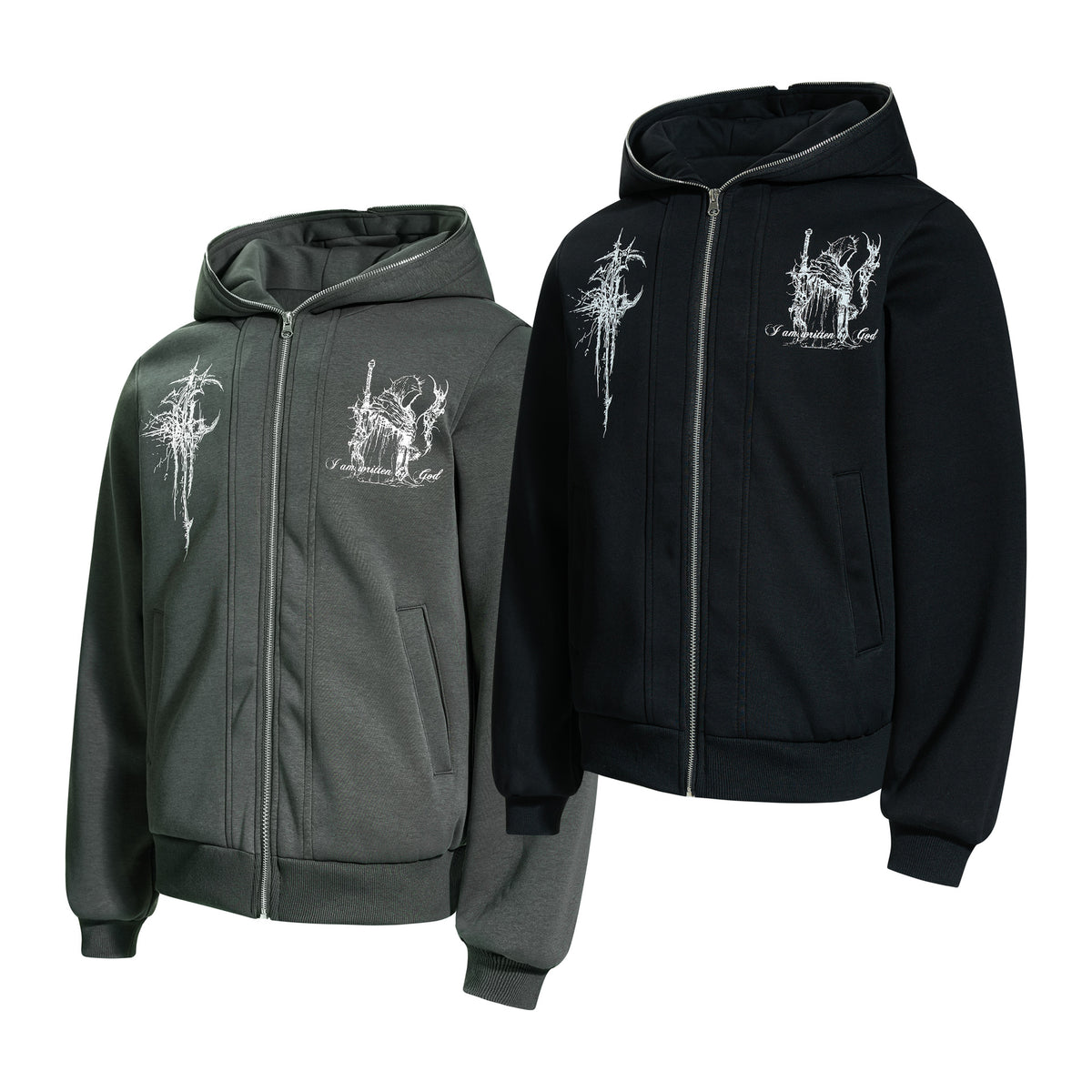 The Vintage Mosaic Patchwork Zip Hoodie