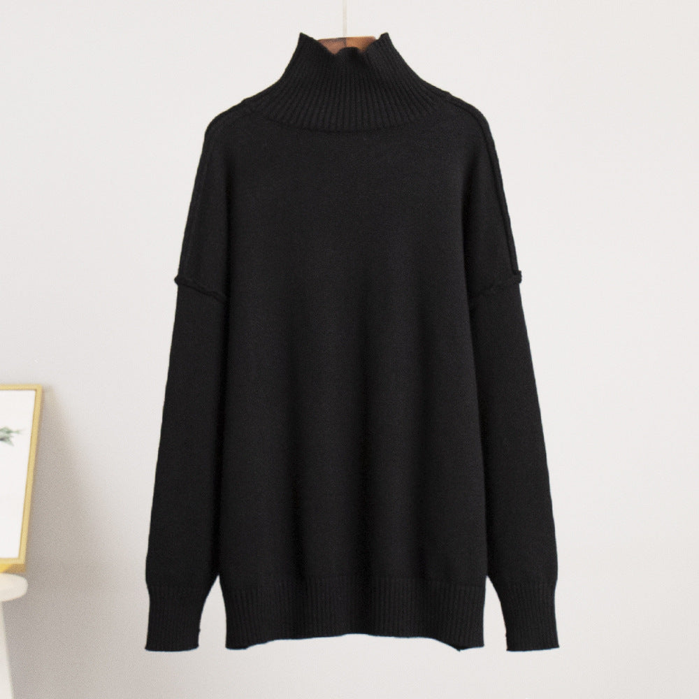 The Ivory Frost High Neck Sweater