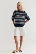 The Regatta Stripe Crew Neck Sweater