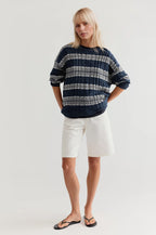 The Regatta Stripe Crew Neck Sweater