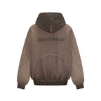 Raw Edge Deconstructed Zip Hoodie