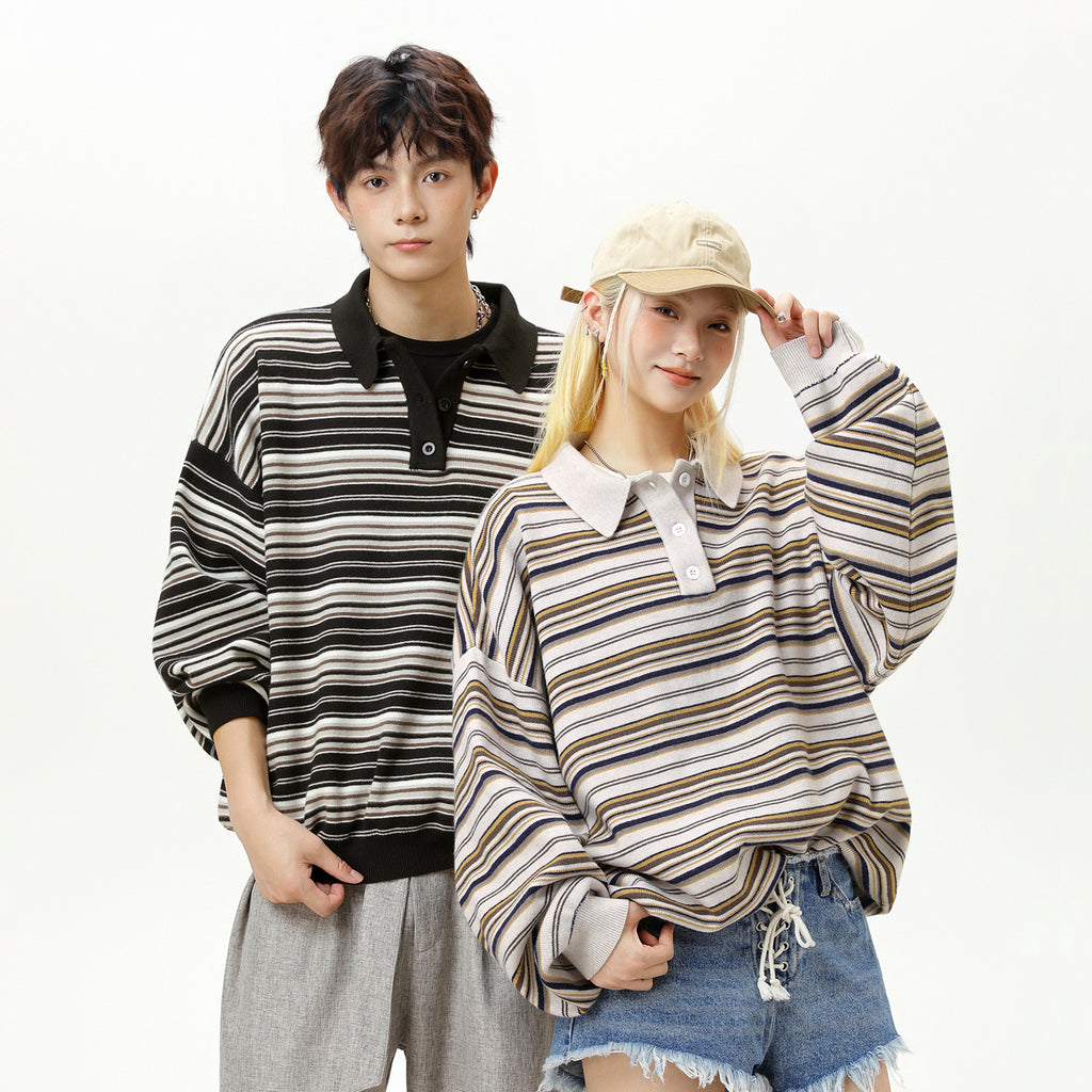 The Camden Stripe Polo Knit