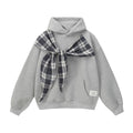 The Bow Layer Faux Two-Piece Hoodie