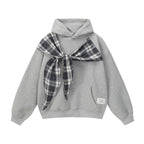 The Bow Layer Faux Two-Piece Hoodie