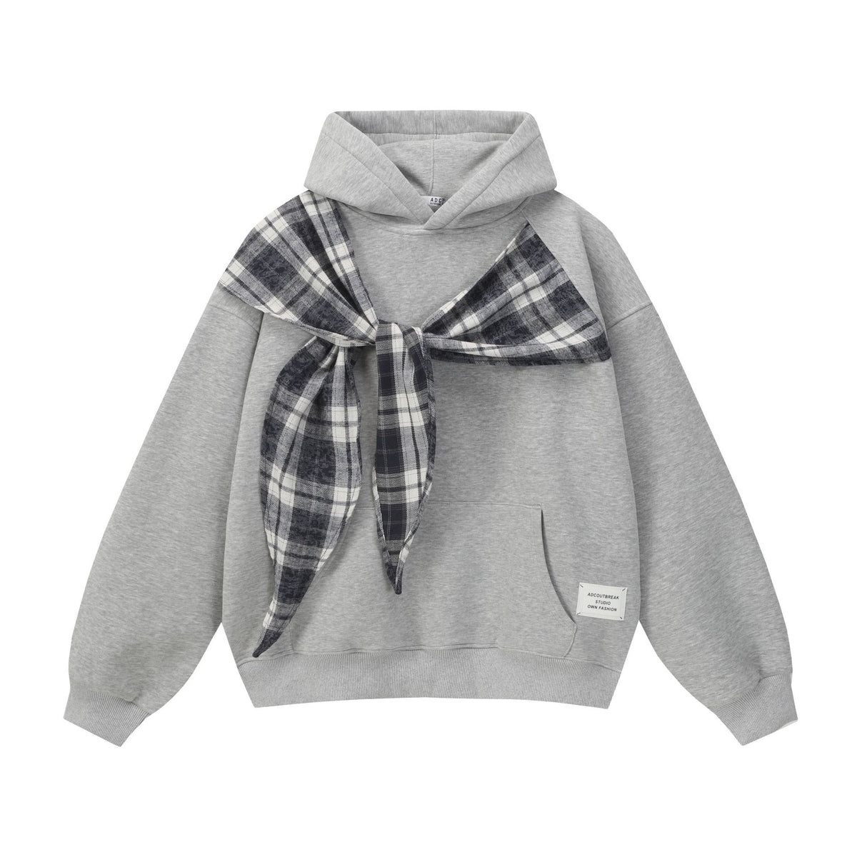 The Bow Layer Faux Two-Piece Hoodie